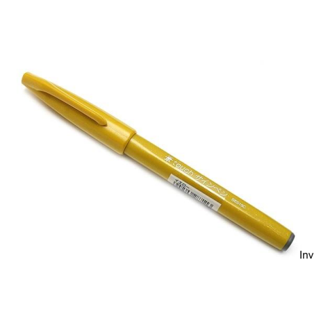 Pisak pędzelkowy do kaligrafii żółty 5 mm Pentel Touch Brush Pen