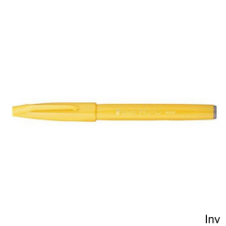 Pisak pędzelkowy do kaligrafii żółty 5 mm Pentel Touch Brush Pen