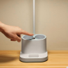 Lampka biurkowa Platinet 5W z akumulatorem, przybornikiem na długopisy i ładowarką USB, biała