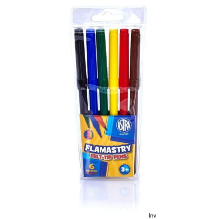 Flamastry Astra CX, zestaw 6 kolorów