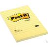 Bloczek samoprzylepny Post-It 3M w linię, 102x152mm, 1x100 sztuk, kolor żółty