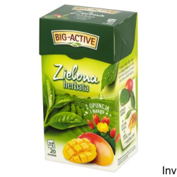 Herbata Big-Active liściasta zielona z kawałkami opuncji 100g