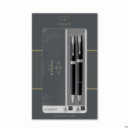 Zestaw długopis i pióro kulkowe SONNET BLACK CT Parker 2093259