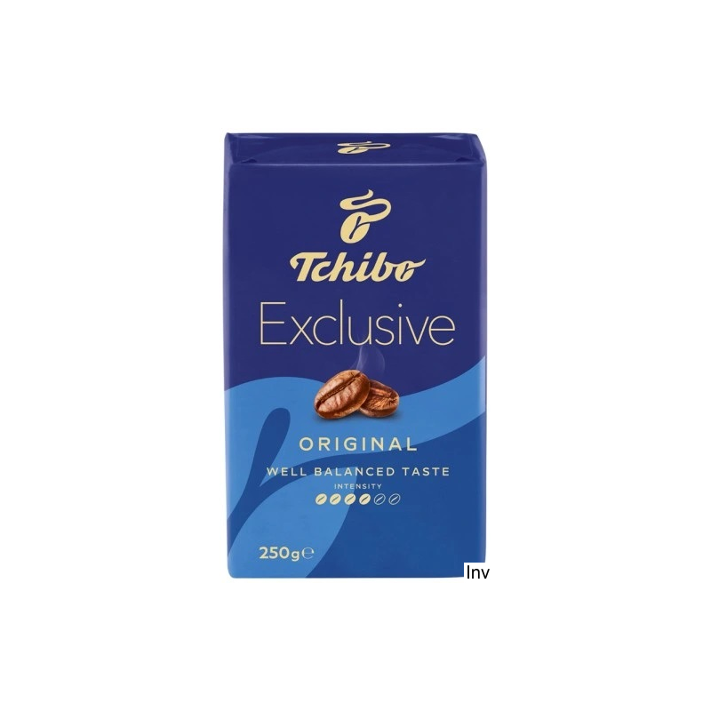 Kawa mielona Tchibo Exclusive 250g, Arabika i Robusta, delikatny aromat, nuta orzechów laskowych