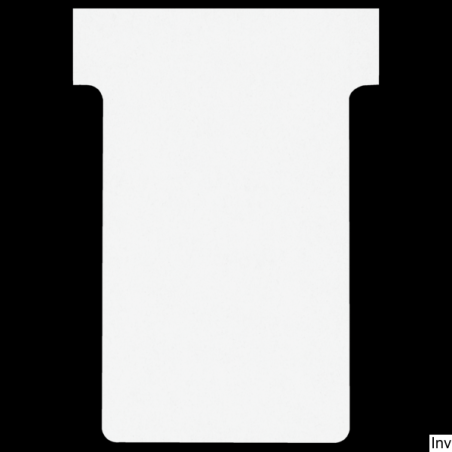 Karteczki T-Card Nobo, rozmiar 2, białe, 100 sztuk