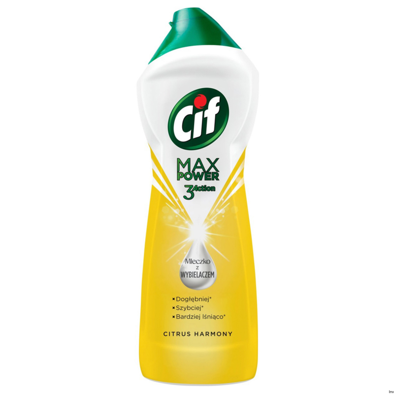 Cif Mleczko z wybielaczem MAX POWER Citrus Harmony 780g do czyszczenia powierzchni emaliowanych i ceramicznych