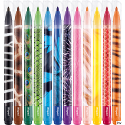 Flamastry COLORPEPS ANIMALS 12 sztuk Maped