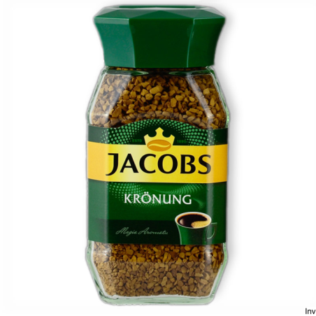 Kawa rozpuszczalna Jacobs Kronung 200 g, Arabika i Robusta, lekka kwasowość, doskonały smak i aromat