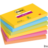 Bloczek samoprzylepny POST-IT Super Sticky 127x76mm, 6x90 kart., paleta kolorów Rio de Janeiro