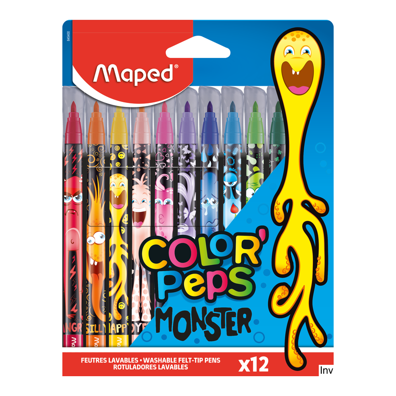 Flamastry COLORPEPS MONSTER 12 sztuk Maped