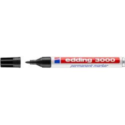 Edding Marker 3000/001C czarny okrągła końcówka 1-2 mm