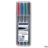 Foliopis permanentny Staedtler Lumocolor B314 WP4 czarny 4 sztuki