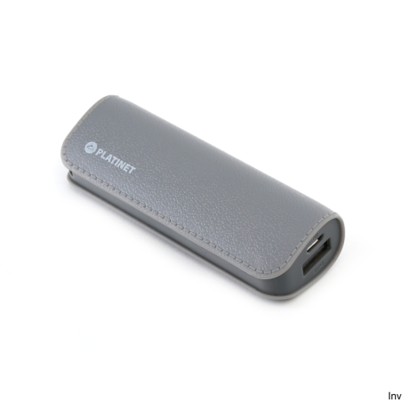 Power bank Platinet 2600mAh szary z kablem micro USB