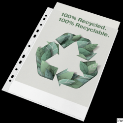 Koszulka groszkowa Esselte Recycled Premium PP 70 mic. A4 opakowanie 100 sztuk