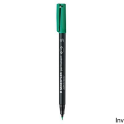 Foliopis permanentny Staedtler Lumocolor S 313 zielony, zestaw 4 sztuki w etui