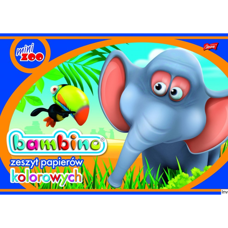 Zeszyt A4 nabłyszczany MINI ZOOBAMBINO 10 kartek 80 g/m2 St.Majewski kolorowy