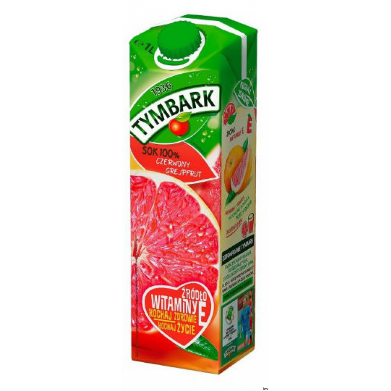 Nektar Tymbark 100% z czerwonego grejpfruta 1L
