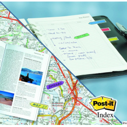 Post-It 3M zakładki indeksujące strzałki 12x43mm 4x24 sztuki neonowe