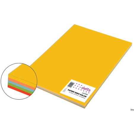 Papier kolorowy Dotts A4 80g/m2 mix pastelowy 100 sztuk