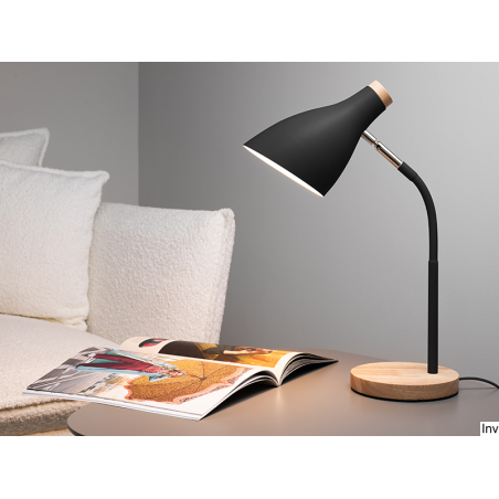 Lampka biurkowa Tracer Scandi czarna 40W z regulacją kąta padania światła