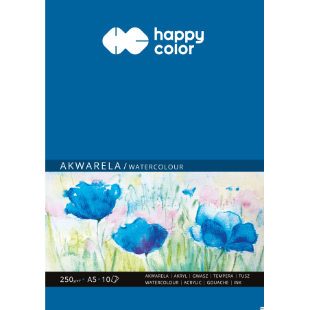 Blok akwarelowy A5 10 arkuszy 250g Happy Color