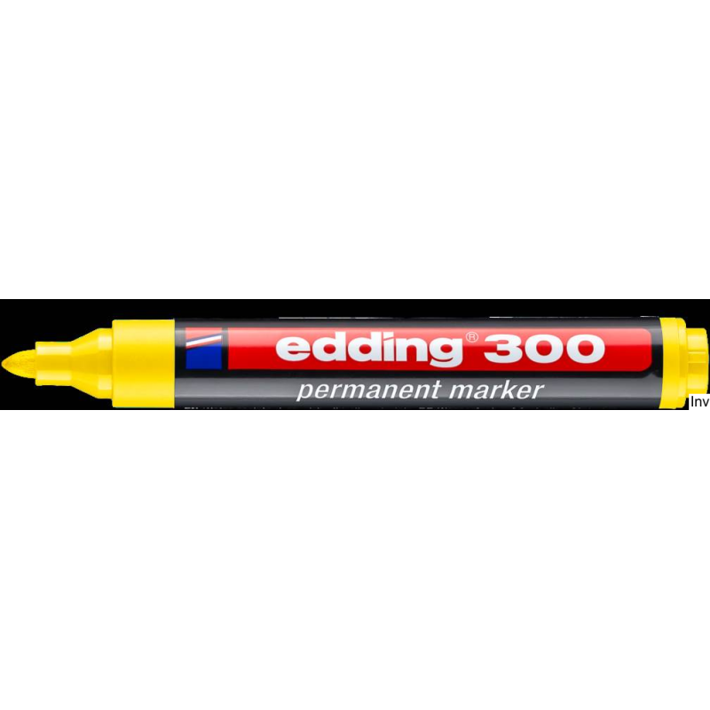 Edding Marker żółty 300 końcówka okrągła 1,5-3 mm do pisania i znakowania