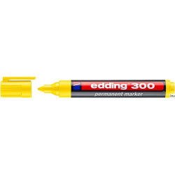 Edding Marker żółty 300 końcówka okrągła 1,5-3 mm do pisania i znakowania