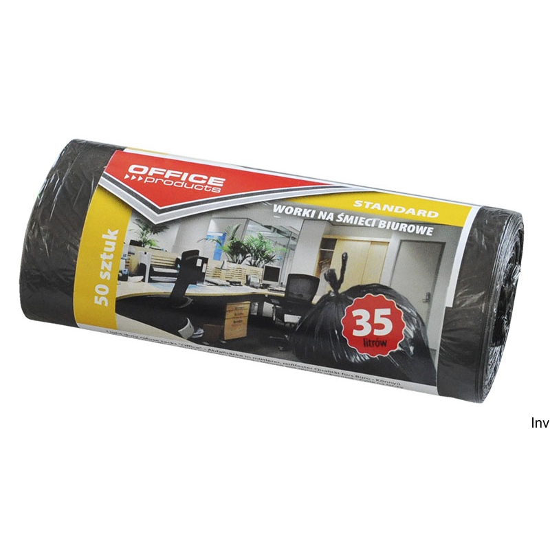 Worki na śmieci biurowe czarne 35l 50 sztuk Office Products