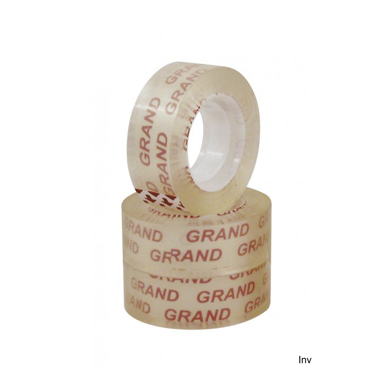 Taśma biurowa przezroczysta Grand 18mm x 20m, opakowanie 8 sztuk