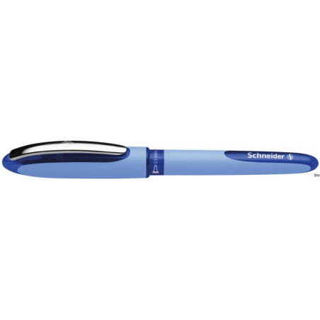 Pióro kulkowe Schneider One Hybrid N 05 niebieskie, grubość linii 0,5 mm, wodoodporny tusz