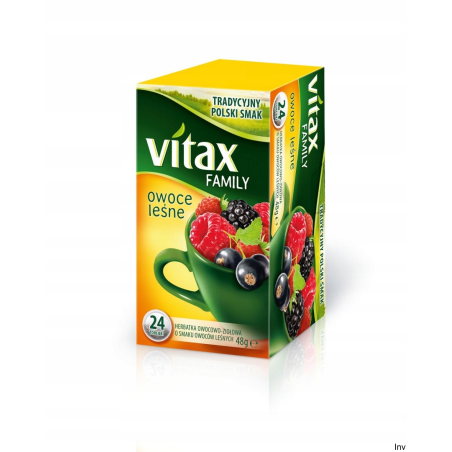 Herbata Vitax Family Owoce Leśne 24 saszetki bez zawieszki