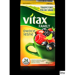 Herbata Vitax Family Owoce Leśne 24 saszetki bez zawieszki
