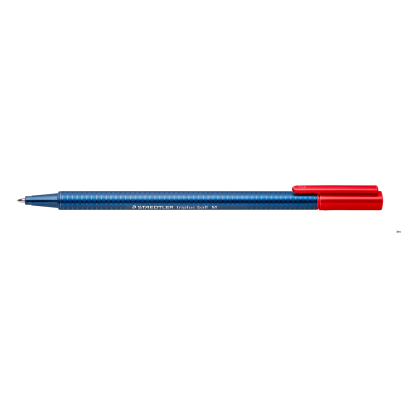 Długopis Staedtler Triplus 437 M-2 czerwony, ergonomiczny, szybkoschnący atrament
