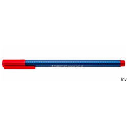 Długopis Staedtler Triplus 437 M-2 czerwony, ergonomiczny, szybkoschnący atrament