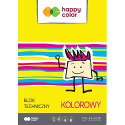Blok techniczny kolor 170g A3 Happy Color 3550