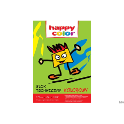 Blok techniczny kolor 170g A3 Happy Color 3550