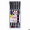 Foliopis permanentny Rystor 5 sztuk w etui (czarny, czerwony, niebieski, zielony)