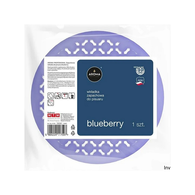AROMA PROFESSIONAL wkład do pisuaru bez włosków BLUEBERRY 1 sztuka