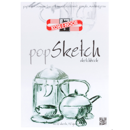Blok szkicowy Koh-i-noor POP SKETCH A4 50 arkuszy 100g