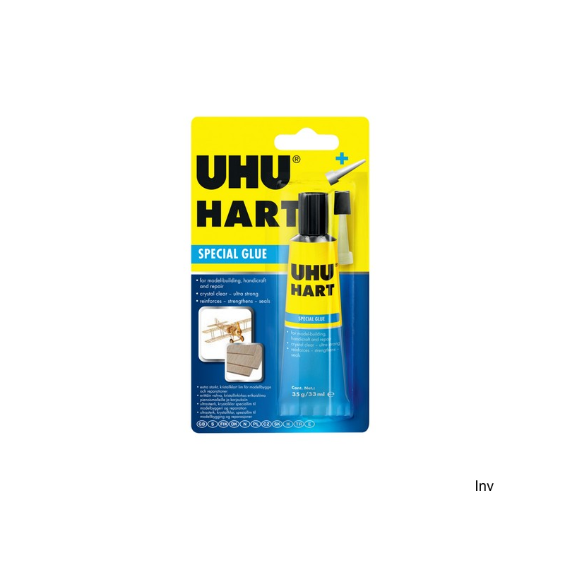 Klej UHU HART 35g blister U38340 do twardych materiałów
