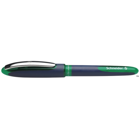 Pióro kulkowe Schneider One Business 06 zielone z gumowaną obudową i wodoodpornym tuszem 0,6 mm