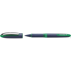 Pióro kulkowe Schneider One Business 06 zielone z gumowaną obudową i wodoodpornym tuszem 0,6 mm