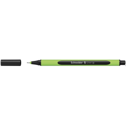 Cienkopis Schneider Line-Up 0,4 mm czarny, ergonomiczny, z gumowaną obudową i odpornym na wysychanie tuszem