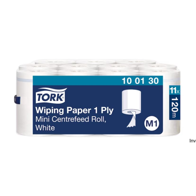 Ręcznik w roli Tork Advanced 415 mini 1-warstwowy biały 100130 do centralnego dozowania