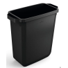 Kosz prostokątny 60l czarny Durable do odpadków i recyklingu, możliwość dokupienia pokrywki