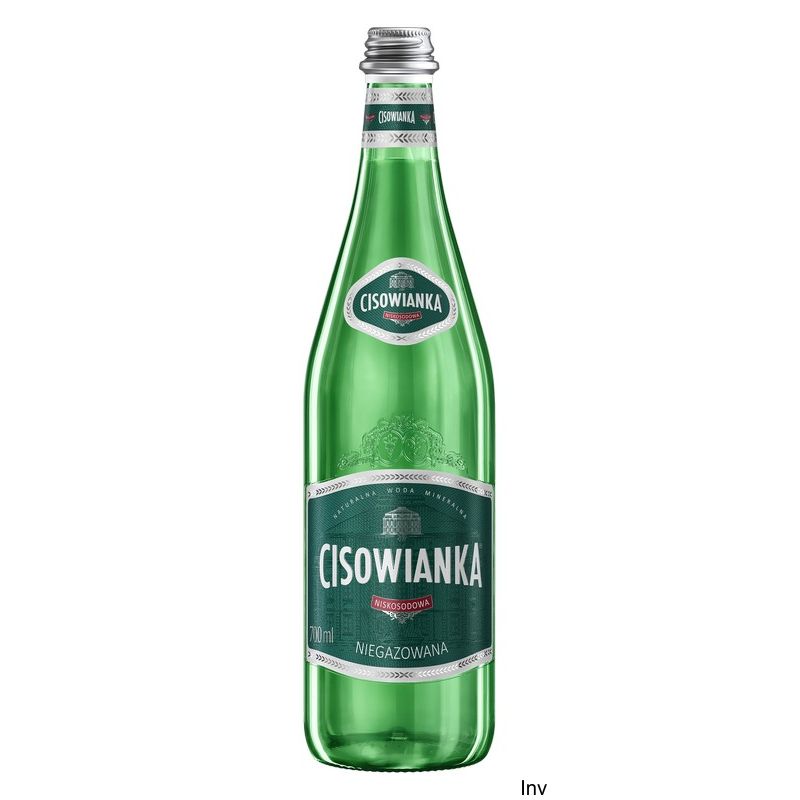 Cisowianka Woda Mineralna Niegazowana 0.7l Szklana Butelka Karton 12 Sztuk