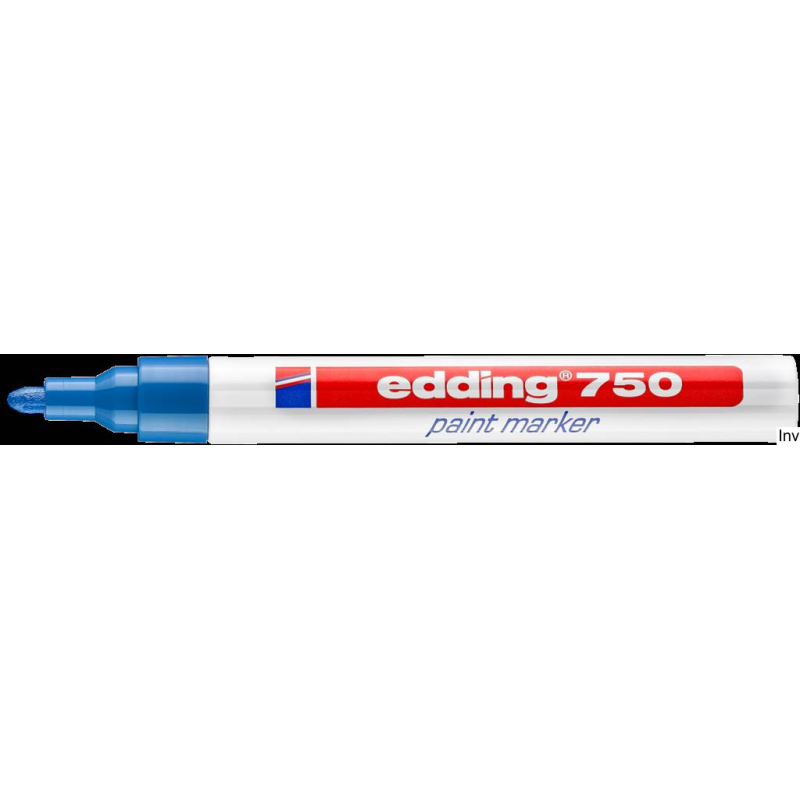 Marker lakierowy Edding 750 niebieski 2-4 mm końcówka okrągła do oznaczania powierzchni