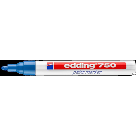 Marker lakierowy Edding 750 niebieski 2-4 mm końcówka okrągła do oznaczania powierzchni