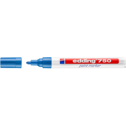 Marker lakierowy Edding 750 niebieski 2-4 mm końcówka okrągła do oznaczania powierzchni