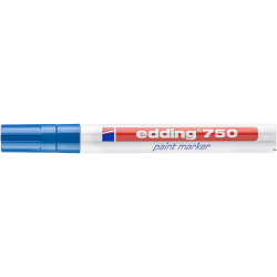 Marker lakierowy Edding 750 niebieski 2-4 mm końcówka okrągła do oznaczania powierzchni